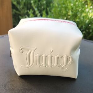 Juicy Couture Cream Pouch with Pink Accent